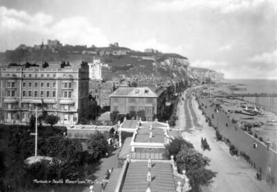 Dover, Kent, 1890-1910. An elevated view looking out over the roof- Old Photo
