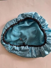 TWO (2) Shower Caps for Women, Terry Lined, Large Reusable - New