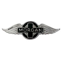 Morgan Auto Wasserfall Abzeichen Emblem Metall Chrom & Schwarz S2U