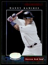 2001 Leaf Certified Materials #14 Manny Ramirez Boston Red Sox