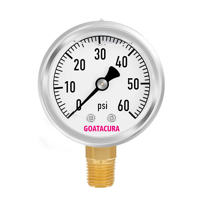 #ad #ad 0 60Psi Lead Free Glycerin Filled Pressure Gauge 2quot; Dial Size 304 Stainless St $10.45