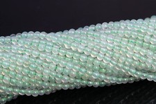 2MM Natural Light Green Agate Beads Grade AAA Round Gemstone Loose Beads 15.5"
