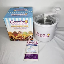 Vintage Donvier Frozen Dessert Maker WHITE 1-QUART Made in Canada Original Box