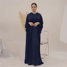 Islamic Muslim Women Abaya Kaftan Long Maxi Dress Robe Ramadan Formal Party Gown