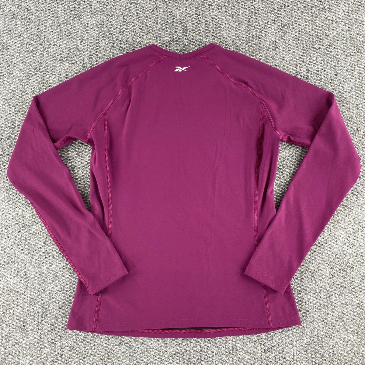 Reebok Womens Play Dry Athletic Shirt Long Sleeve Size Medium