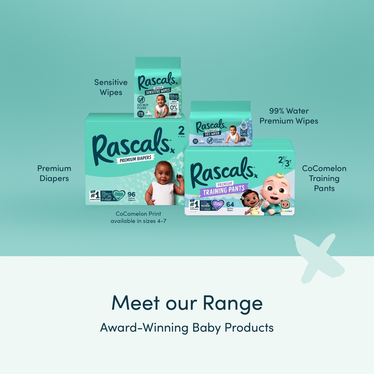 Rascal + Friends Training Pants Size 4T-5T 50 Count NEW | eBay