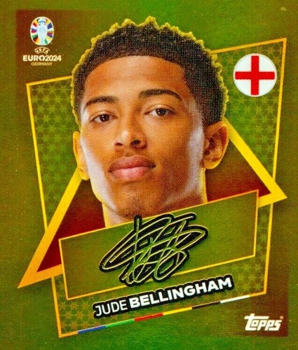 Pegatinas EURO 2024 ALEMANIA UEFA TOPPS PARALELO Gold firma JUGADORES ESTRELLA - Imagen 37 de 138