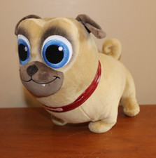 Disney Store Puppy Dog Pals Rolly 12" Plush Stuffed Animal Toy Pug Red Collar