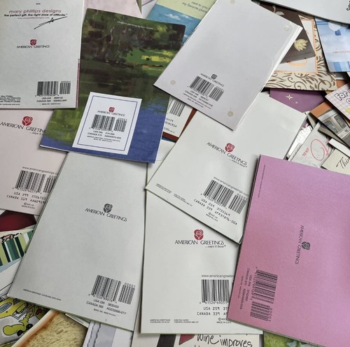 150 Vintage ZUFÄLLIGE DEFEKTE KARTEN Großpackung, amerikanisches Grußmarkenzeichen, KEINE Umschläge - Bild 2 von 10