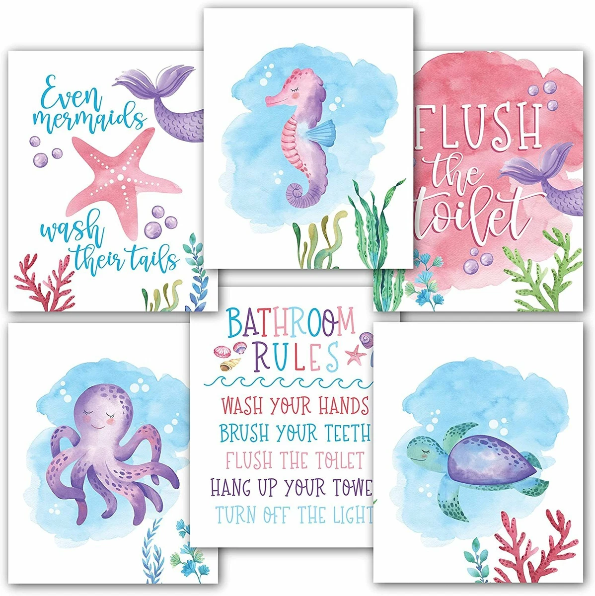 Mermaid 2024 bathroom decor