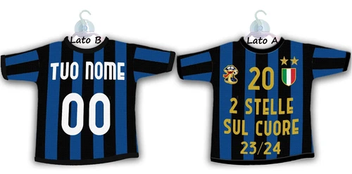 Mini T-Shirt X AUTO personalizzabile nome Forza Inter scudetto