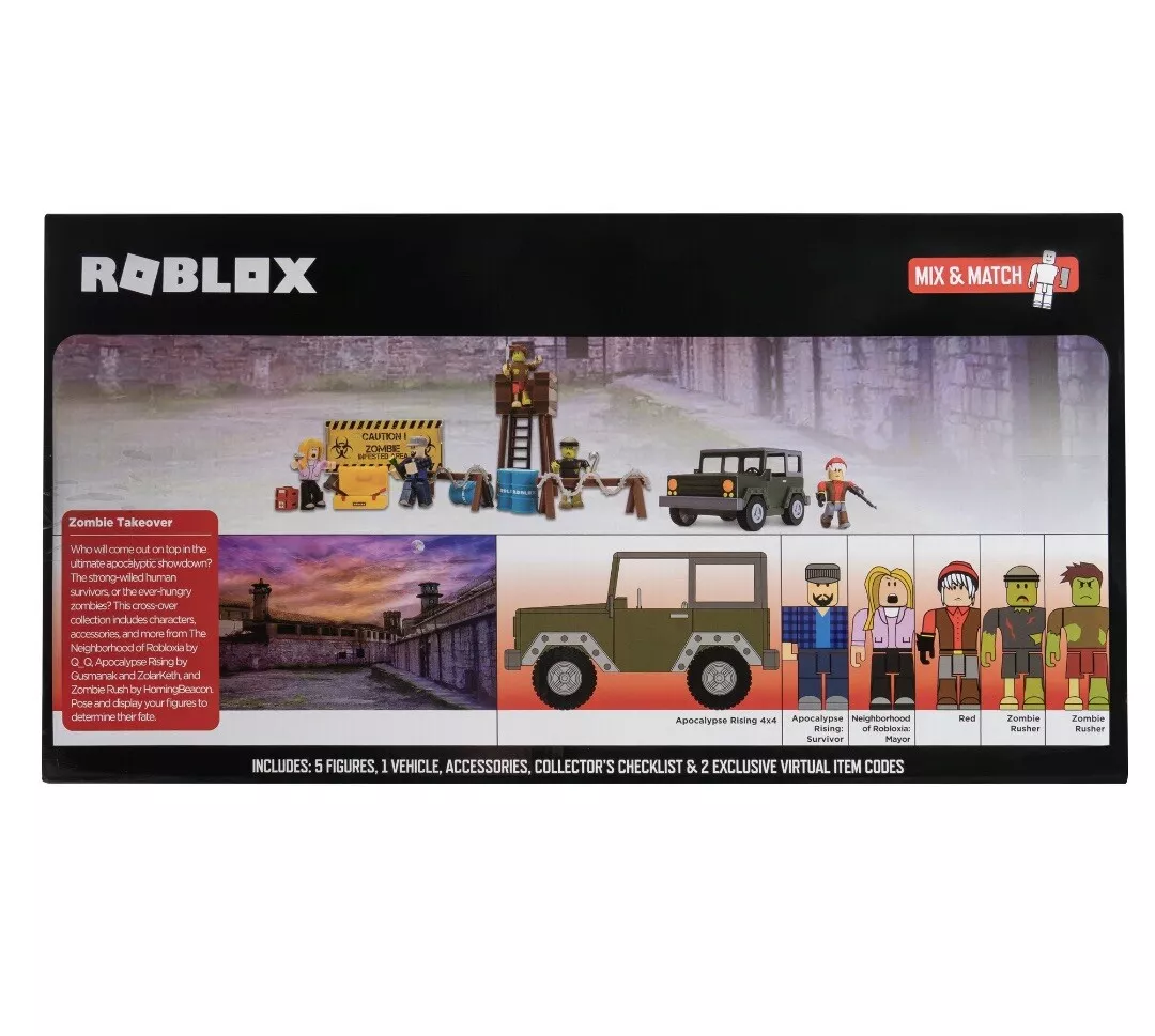 roblox action collection - apocalypse rising 4x4 vehicle [includes  exclusive virtual item]