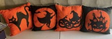 4PCs Halloween Pillow Case Cover Sofa Pillowcase Cushion Cover Home Decoration