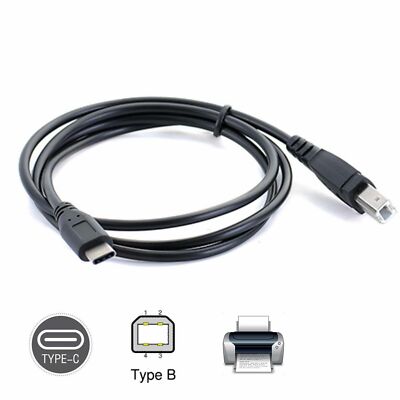 USB-C USB3.1 Typ C Stecker auf USB 2.0 B Typ Stecker Datenkabel Telefon Drucker 