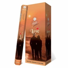 Flute Fragrant Charcoal Incense Sticks Love Hexa packs - 120 Sticks Total 