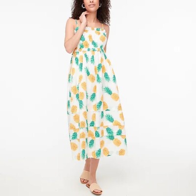 j.crew factory pineapple ruffle dress 14 | eBay j.crew factory pineapple ruffle dress 14 | eBay