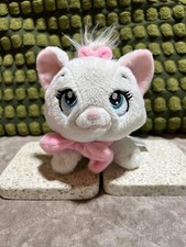 Disney Aristocats 7” MARIE White Cat Lying Down Plush Toy