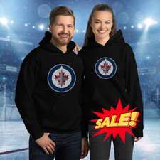 Winnipeg Jets Hooded Sweatshirt, Size s-5xl, Hockey Fan Gear