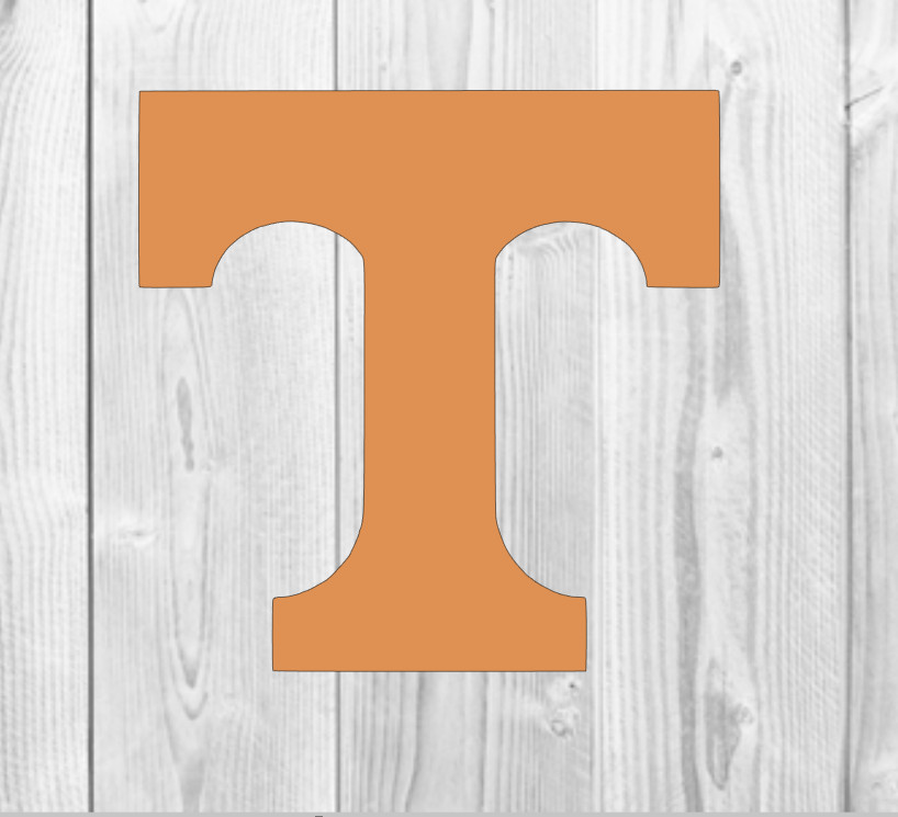 UT Vols T Logo Vinyl Decal University of Tn Volunteers Tenne