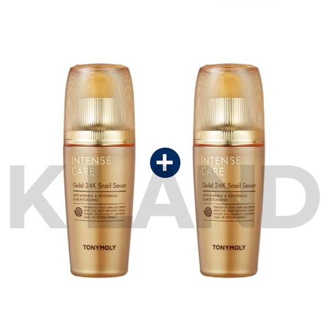 TONYMOLY Intense Care Gold 24K Snail Serum 35mL+35mL Anti-Aging K-Beauty