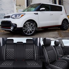 For Kia Soul 2010-2023 Full Set Car Seat Covers 5-seat Front Rear Cushion Pu For Kia Soul 2010-2023 Full Set Car Seat Covers 5-seat Front Rear Cushion Pu