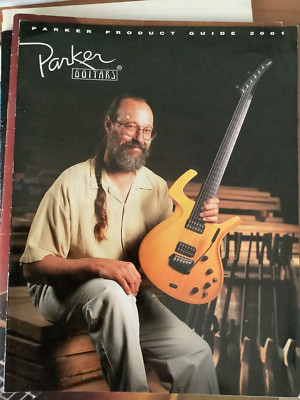 PARKER Elektro-/Akustikgitarren   Offizieller Farbkatalog 2001 6 Seiten   Glanzpapier