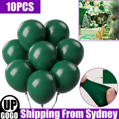 10x 60cm Dark Green Balloons Forest for Party Supplies Easter Decoration 24" AU