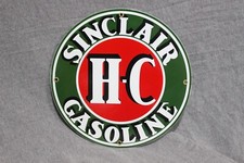 Sinclair H-c Gasoline Porcelain Sign