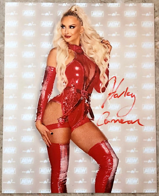 Harley Cameron SIGNED 8x10 Photo Womens Diva Wrestling Model - WWE AEW