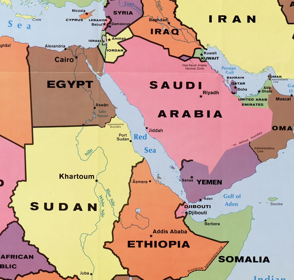 1990 CIA Map of Africa School Teacher Homeschool Classroom Wall Art Poster Print - Image 2 of 3