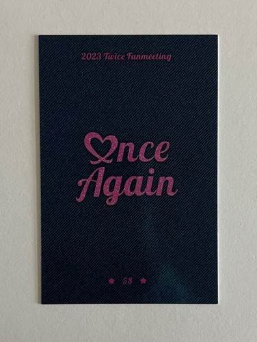TWICE 8th Anniversary Fan Meeting ONCE AGAIN MD Trading Card Photocard + Benefit - Picture 46 of 160