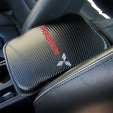 For MITSUBISHI Carbon Fiber Car Center Console Armrest Cushion Mat Pad Cover X1