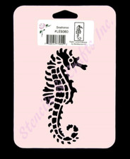 SEAHORSE STENCIL NAUTICAL BEACH OCEAN MARINE PAINT TEMPLATE NEW BY STENSOURCE