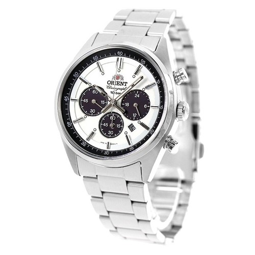 ORIENT WV0041TX PANDA Neo70's White Dial Sport Solar Chronograph Men Watch JAPAN - Picture 2 of 10