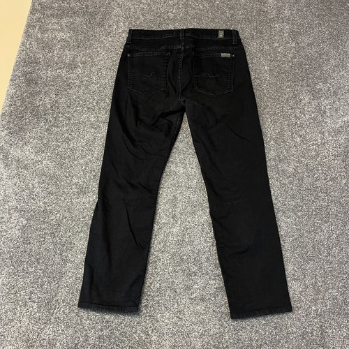 Womens Jeans Ankle Straight Grey Stretch Denim 7 For All Mankind Roxanne W32 L26 - Picture 2 of 12