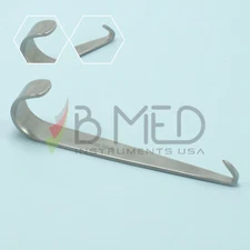 OR Grade Jackson Trachea Hook 4" Tracheal Tenculum ENT Retractor Tracheotomy