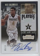 2016 Contenders Draft Picks College Playoff Ticket 9/15 Wade Baldwin IV Auto 0af