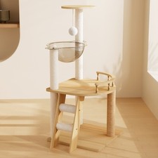 Cat Tower, Wood Cat Tree Tower for Indoor Cats, Cat Treewith