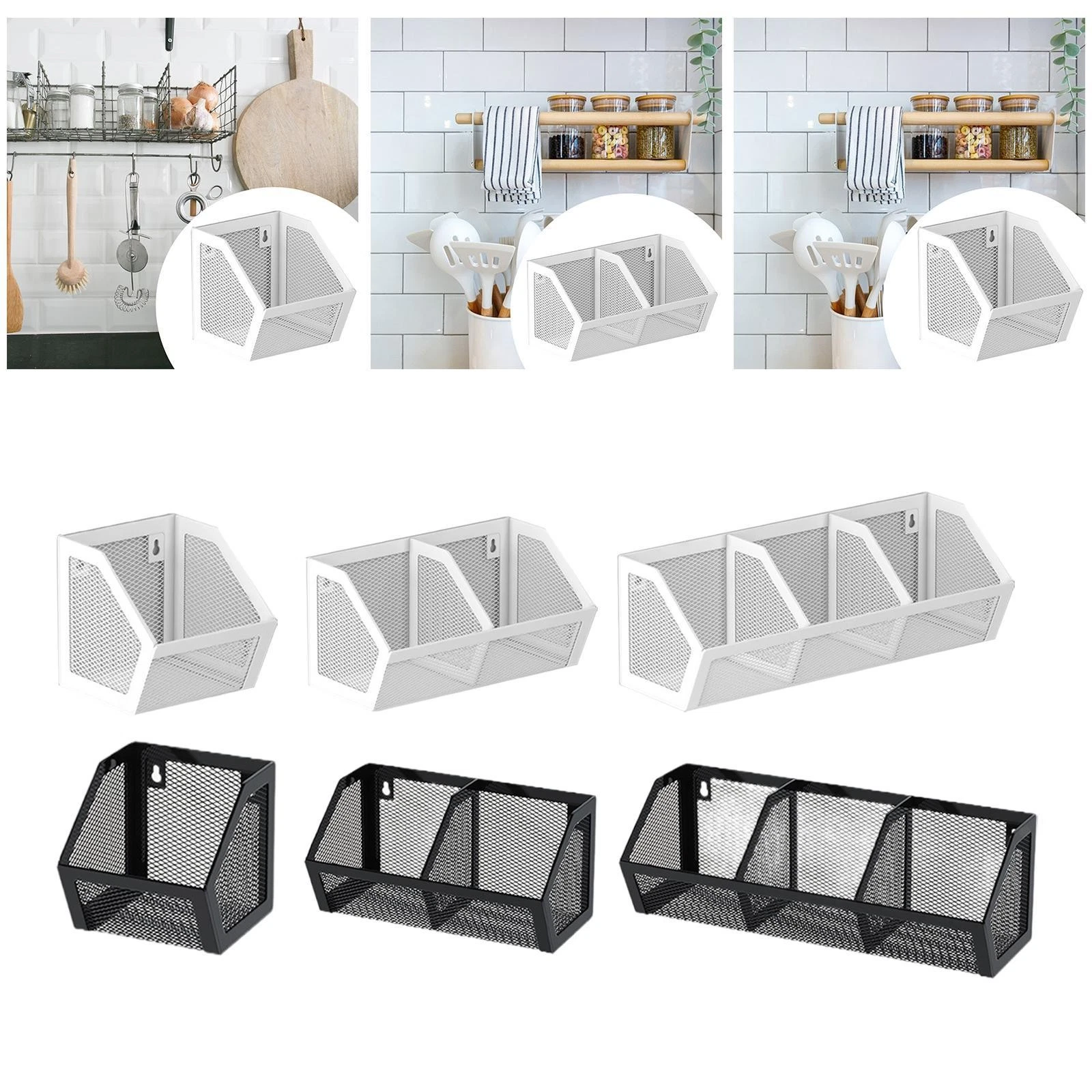 Hanging Wall Basket Kitchen Organizer Versatile Modern Space Saving Garlic
Opens in a new window or