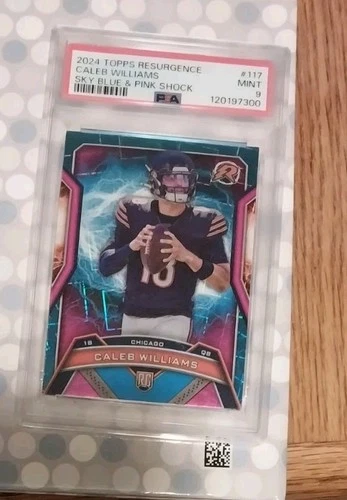 2024 Topps Resurgence - Rookies Caleb Williams #117 Sky Blue & Pink Shock