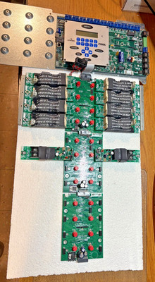 LOT OF LEVITON Z-MAX  OX-70121-00-00-04 PROCESSOR CIRCUIT BOARD & RELATED PARTS