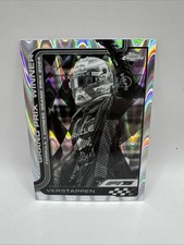 Max Verstappen F1 Black White RayWave Refractor 2025 Topps Chrome Formula 1 #1