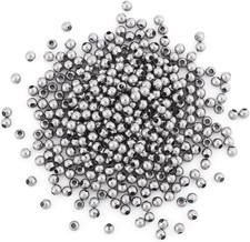 500pcs 2mm 304 Stainless Steel Round Beads Metal Tiny Smooth Rondelle Loose S...