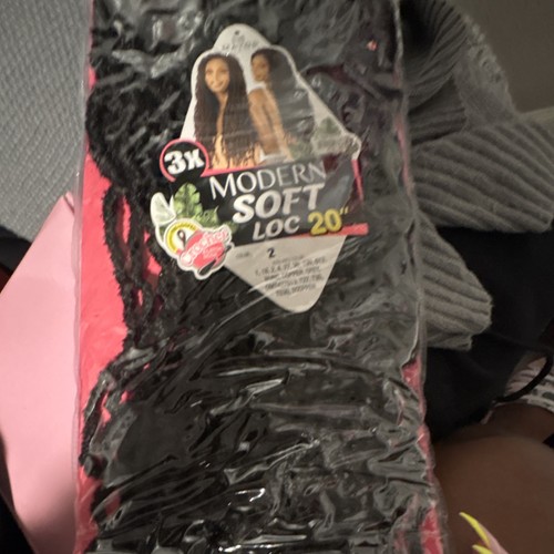 Mayde Modern Soft Loc 20in Crochet Synthetic Black Dreadlocks Curly 3X