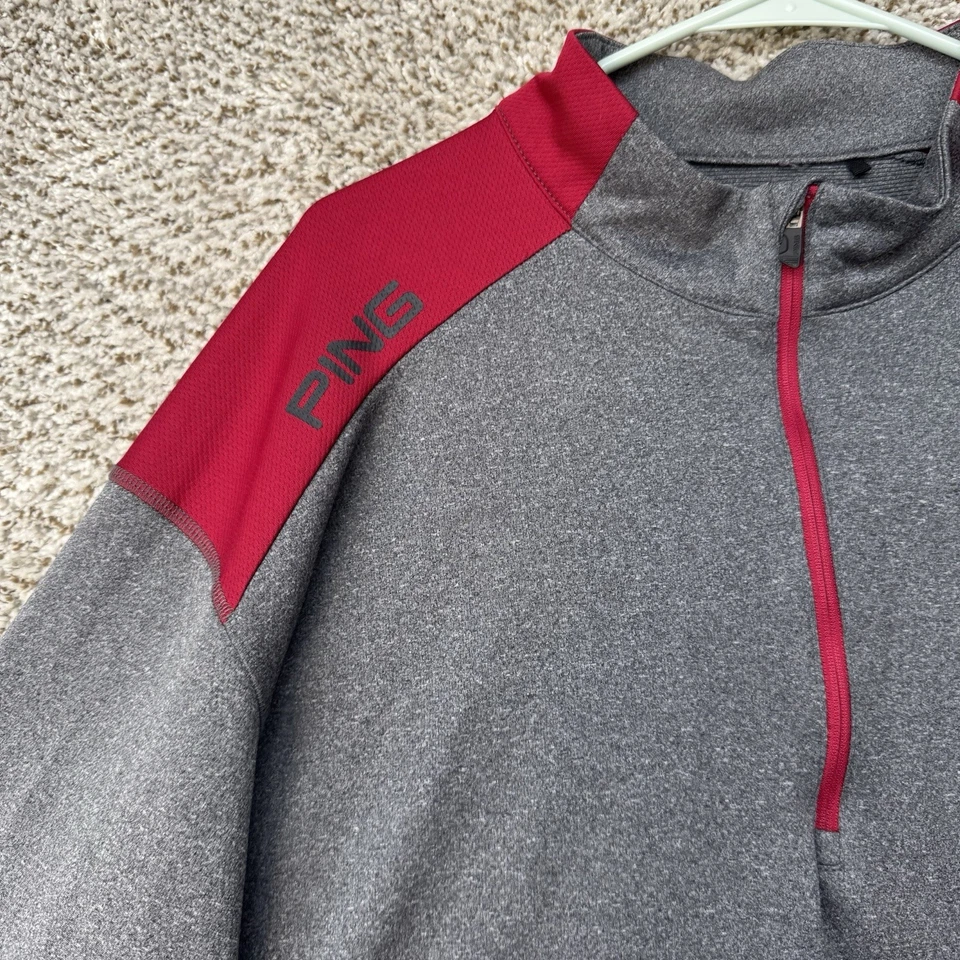 South Carolina Gamecocks Shirt Mens XXL 2XL Ping Quarter Zip Gray Golf Pullover - Image 3 of 4