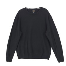 J. CREW 100 Cashmere Crew Neck Sweater Black Men's BE895 Size LARGE