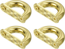 4-Pack D-Ring Connector Buckles, Alloy Arch Bridge Buckle Chain Strap Connector