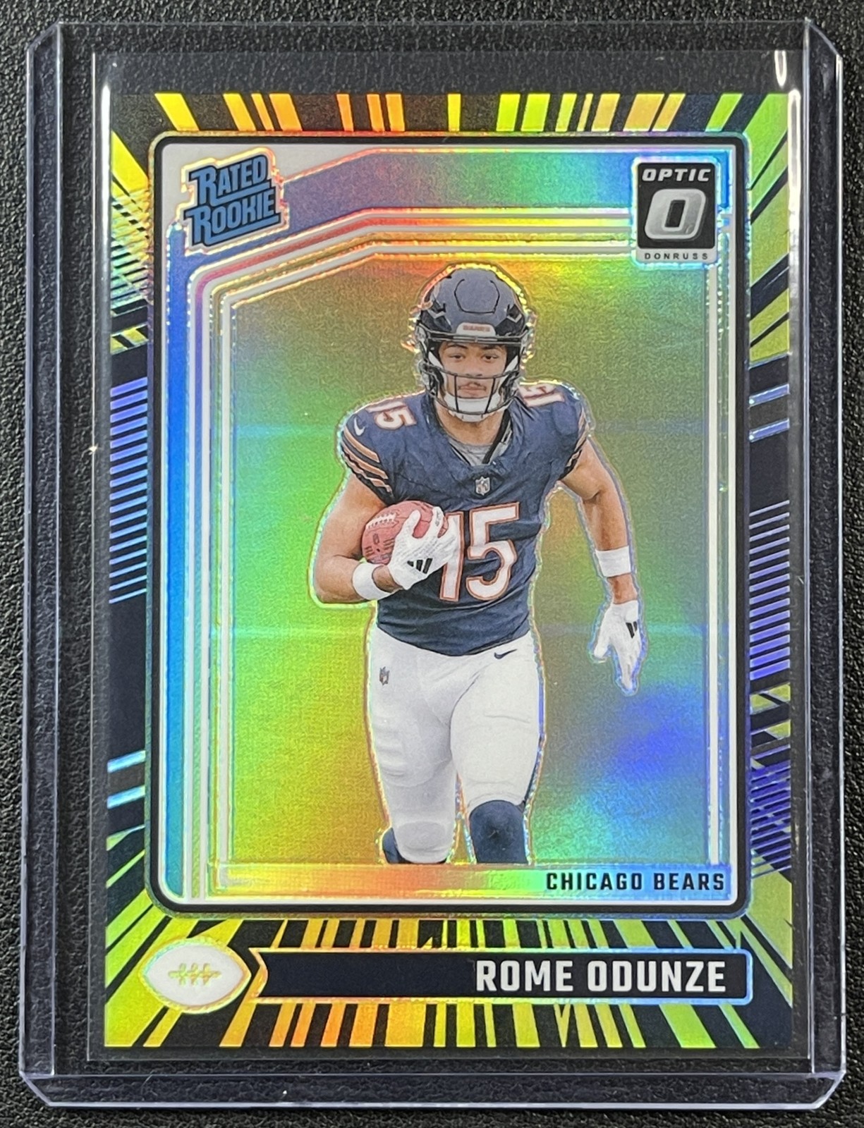 ROME ODUNZE 2024 PANINI DONRUSS OPTIC #286 ELECTRICITY RATED ROOKIE 65/75 BEARS