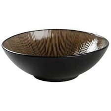 Gibson Designs South Seas Brown Round Vegetable Bowl 4735258