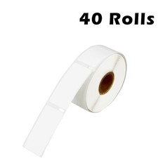40Rolls PriceTag 400 Label Rat-Tail Style for DYMO LabelWriter 30373 7/8"x15/16"